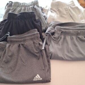 Adidas, Glacier, All In Motion Athletic Shorts 5 Pair